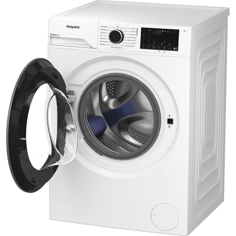 Hotpoint-Lavabiancheria-A-libera-installazione-HB-93-CARE-IT-Bianco-Carica-frontale-A-Perspective-open