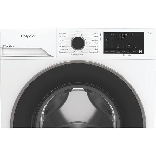Hotpoint Lavabiancheria A libera installazione HB 93 CARE IT Bianco Carica frontale A Control panel