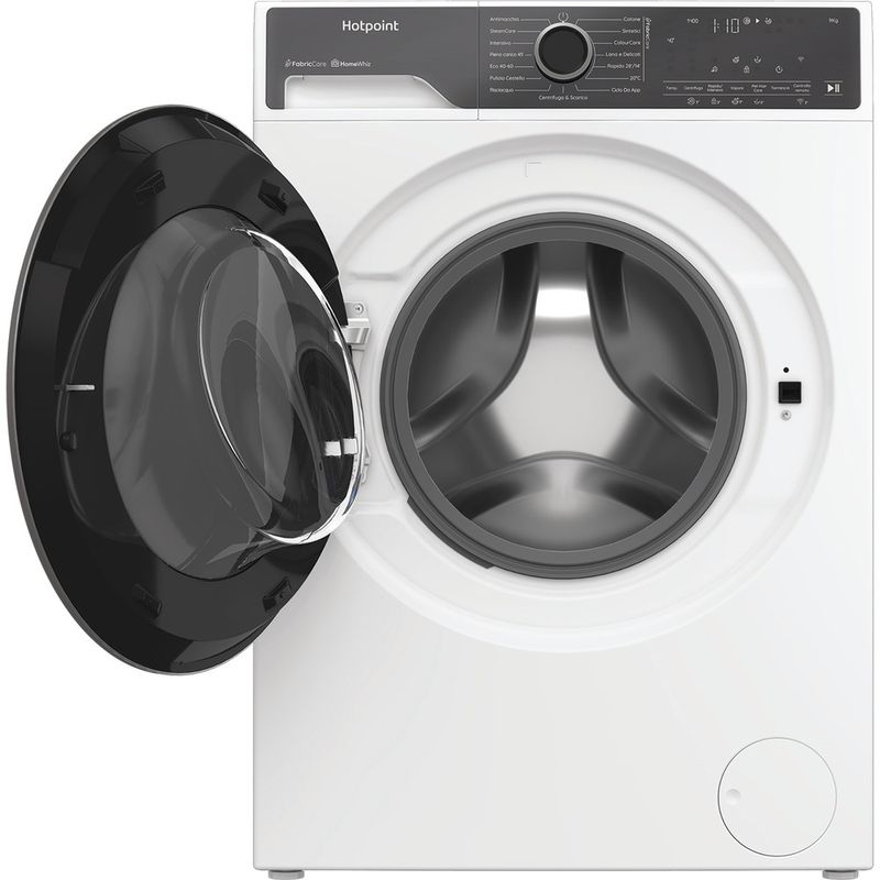 Hotpoint-Lavabiancheria-A-libera-installazione-HP-96-CARE-IT-Bianco-Carica-frontale-A-Frontal-open