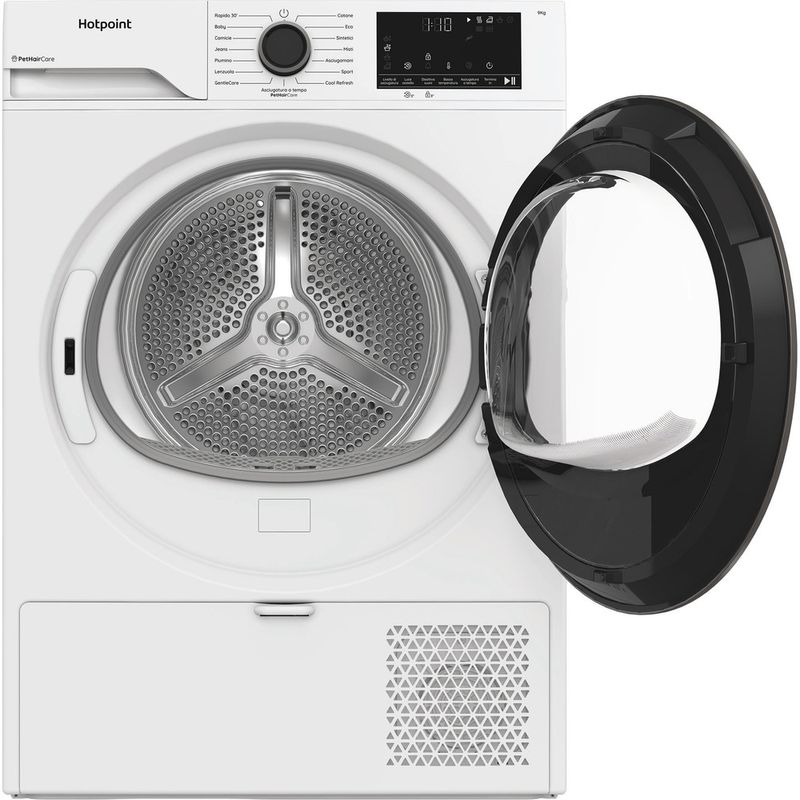 Hotpoint-Asciugabiancheria-C-HD-92M-WBS-IT-Bianco-Frontal-open