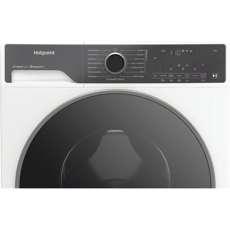 Hotpoint-Lavabiancheria-A-libera-installazione-HP-96-CARE-IT-Bianco-Carica-frontale-A-Control-panel