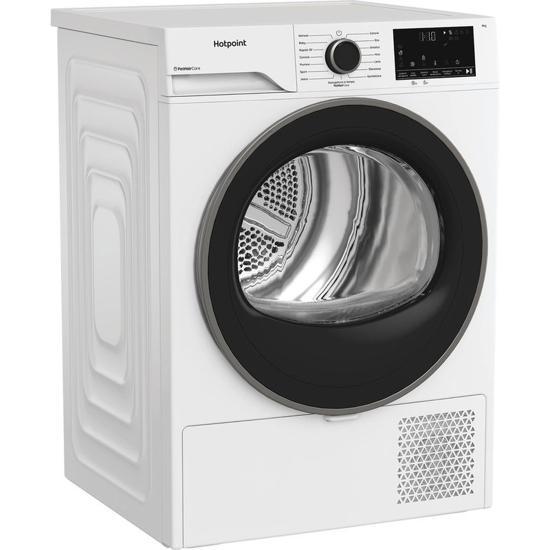Hotpoint-Asciugabiancheria-HPT-94D-BS-IT-Bianco-Perspective