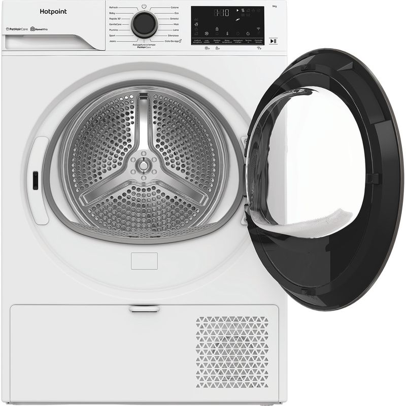 Hotpoint-Asciugabiancheria-HPT-95D-BS-IT-Bianco-Frontal-open