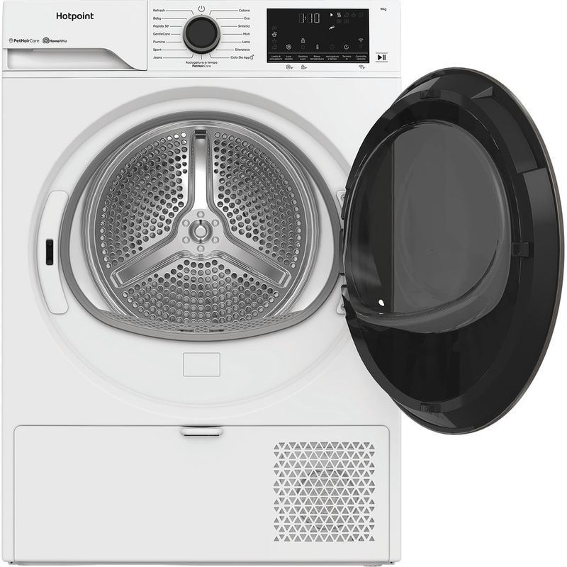 Hotpoint-Asciugabiancheria-HPT-96D-BS-IT-Bianco-Frontal-open