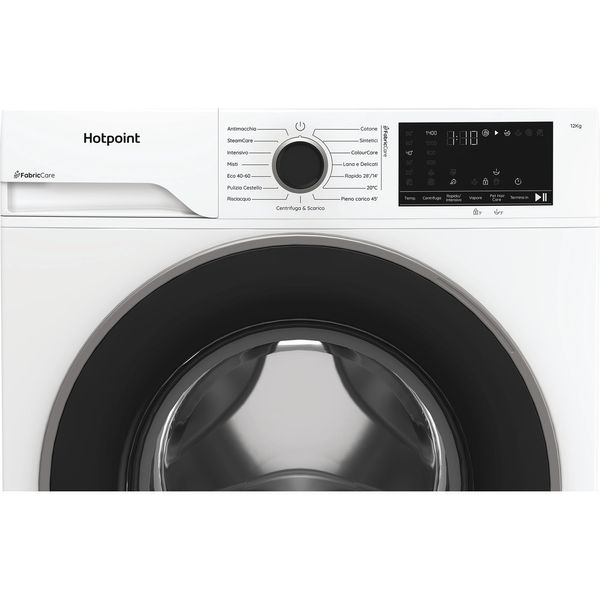 Hotpoint Lavabiancheria A libera installazione HB 123 CARE IT Bianco Carica frontale A Control panel