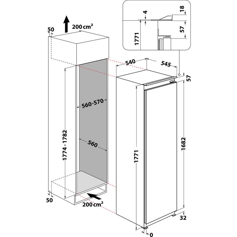 Hotpoint_Ariston-Congelatore-Da-incasso-HASD18F013A1-Bianco-Technical-drawing
