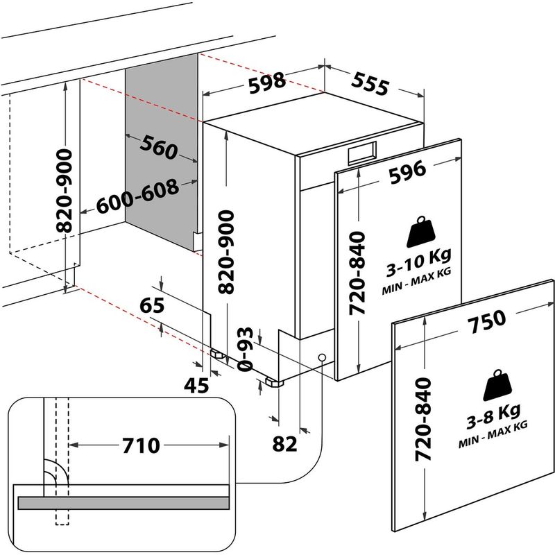 Hotpoint_Ariston-Lavastoviglie-Da-incasso-HA6IB16B2M6LS0-Totalmente-integrato-B-Technical-drawing