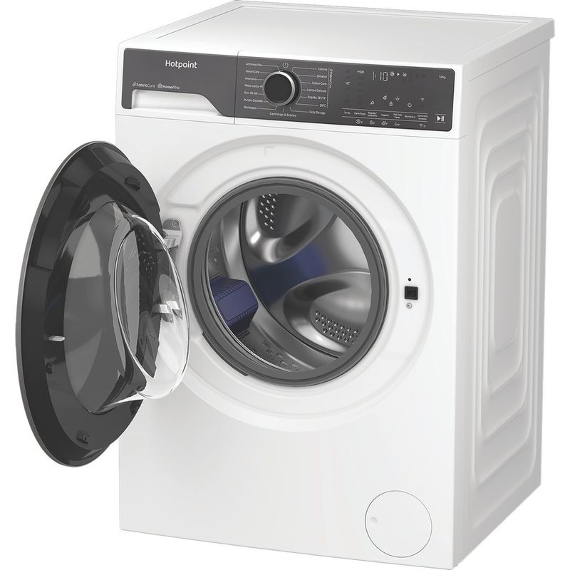 Hotpoint-Lavabiancheria-Libera-installazione-HP-124-CARE-IT-Bianco-Carica-frontale-A-Perspective-open