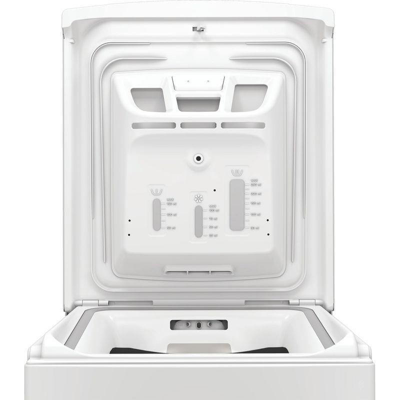 Hotpoint Lavabiancheria Libera installazione HTLCARE 66W IT Bianco Carica dall'altro A Drawer