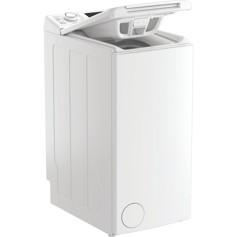Hotpoint Lavabiancheria Libera installazione HTLCARE 66W IT Bianco Carica dall'altro A Perspective open