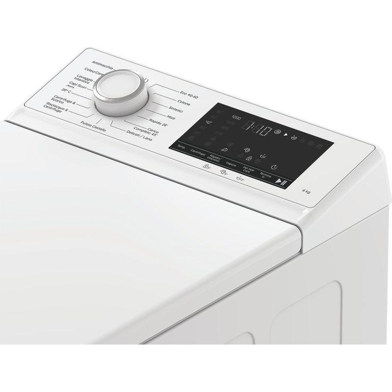 Hotpoint Lavabiancheria Libera installazione HTLCARE 66W IT Bianco Carica dall'altro A Lifestyle control panel
