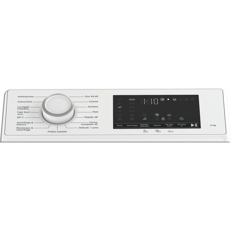 Hotpoint Lavabiancheria Libera installazione HTLCARE 66W IT Bianco Carica dall'altro A Program