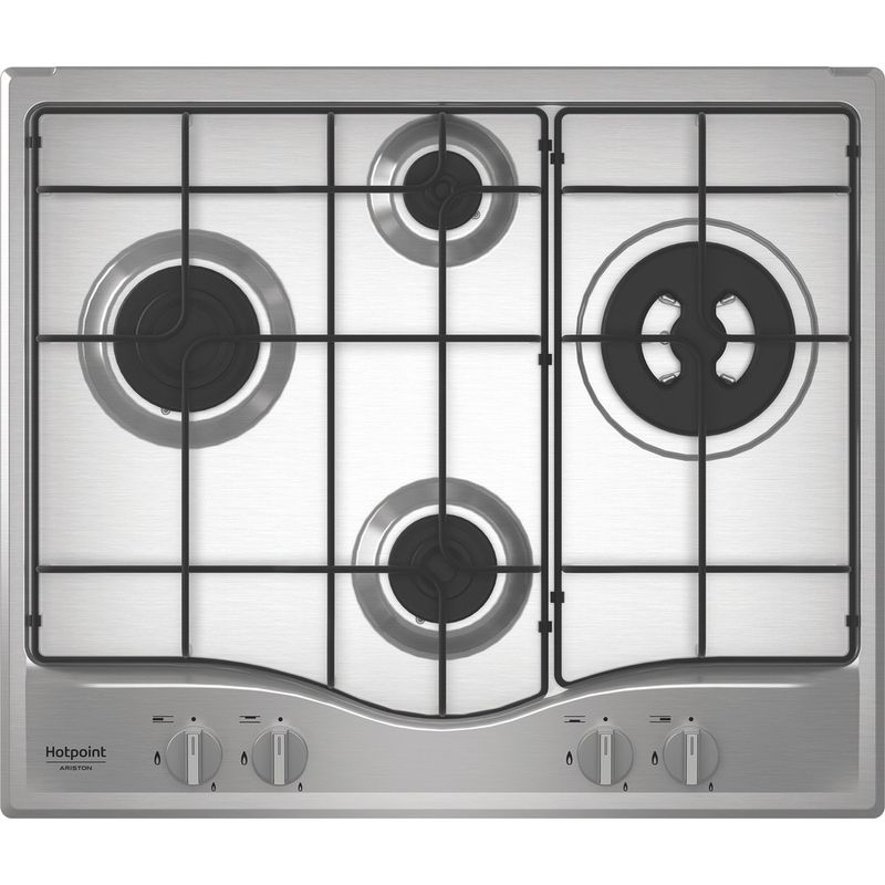 Hotpoint_Ariston Piano cottura PCN R643N T/IX/HA Inox GAS Frontal top down