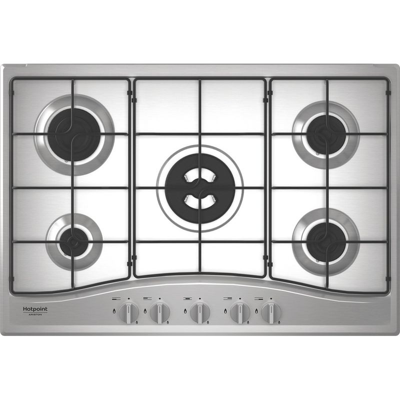 Hotpoint_Ariston Piano cottura PCN R753N T/IX/HA Inox GAS Frontal top down
