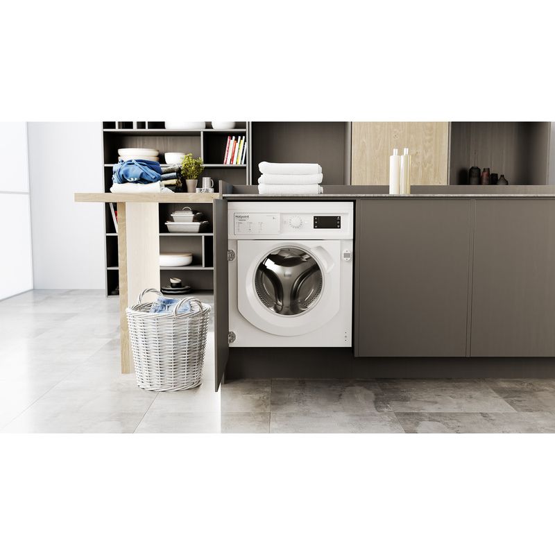 Hotpoint_Ariston Lavabiancheria Da incasso BI WMHG 8146 EU Bianco Carica frontale A Lifestyle frontal