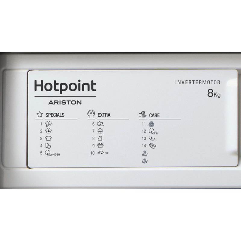 Hotpoint_Ariston Lavabiancheria Da incasso BI WMHG 8146 EU Bianco Carica frontale A Program
